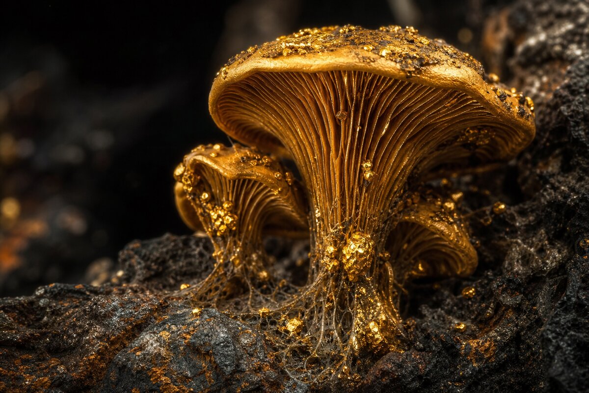 Hongos que metabolizan oro: el descubrimiento que une la biología con la minería espacial